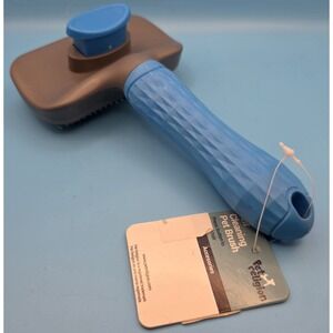 True Religion Self Cleaning Pet Brush Blue New With Tags #0355